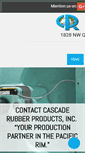 Mobile Screenshot of cascaderubber.com